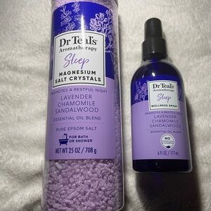 Dr Teal’s Sleep Magnesium Salt Crystals & Wellness Spray Bundle